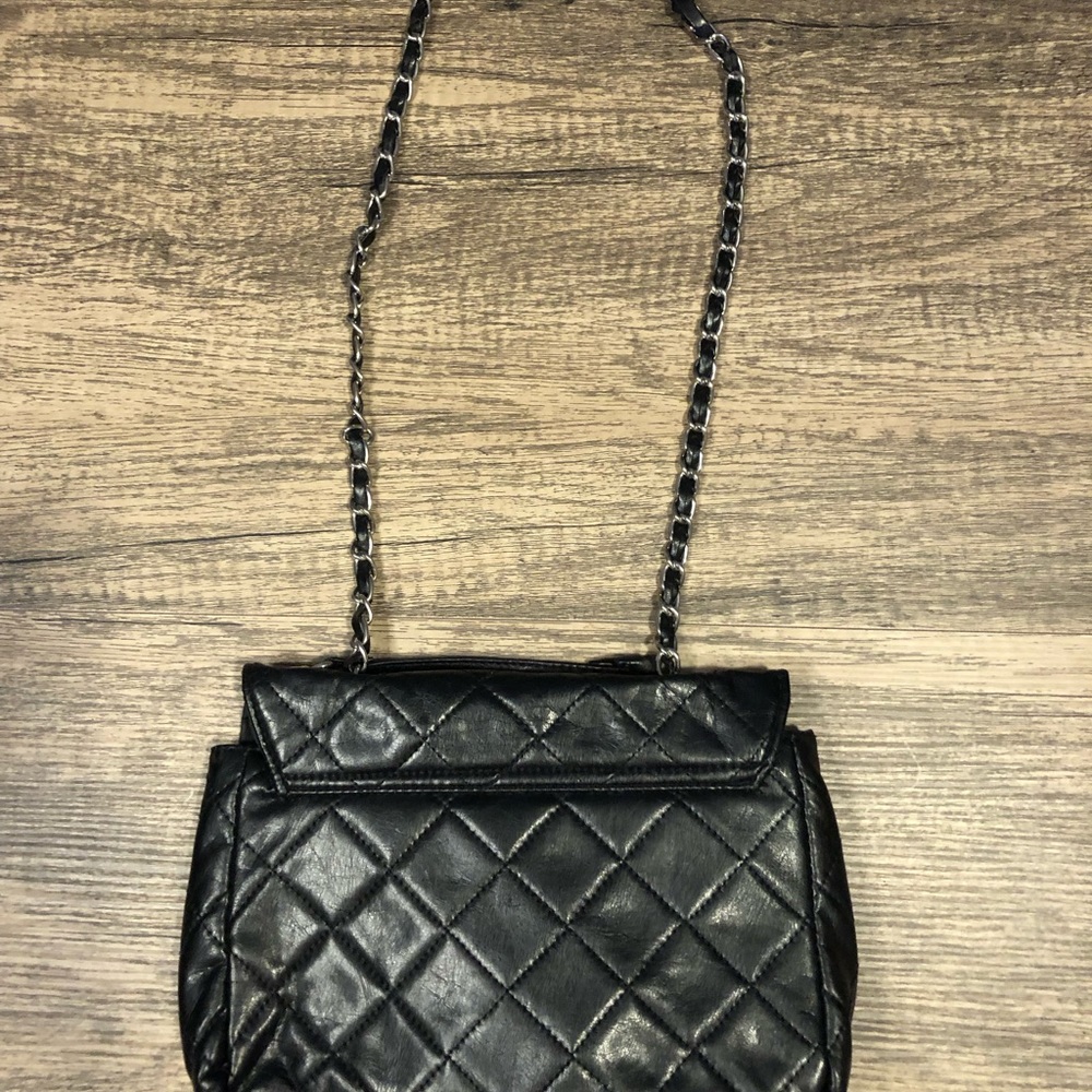 Black Faux Leather Bag - Picture 2 of 8